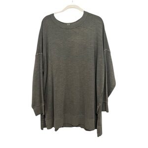 Old Navy Faded Green Oversized Crewneck Sweatshirt